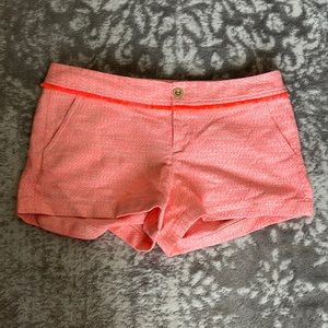 Lilly Pulitzer Orange Fringe Shorts Size 10